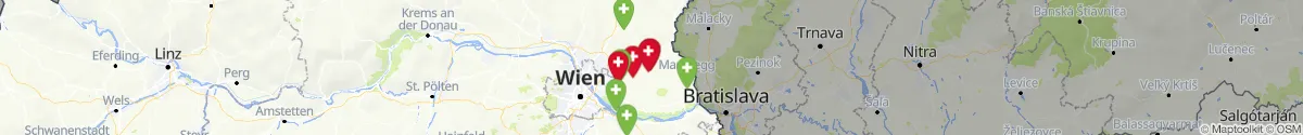 Kartenansicht für Apotheken-Notdienste in der Nähe von Strasshof an der Nordbahn (Gänserndorf, Niederösterreich)